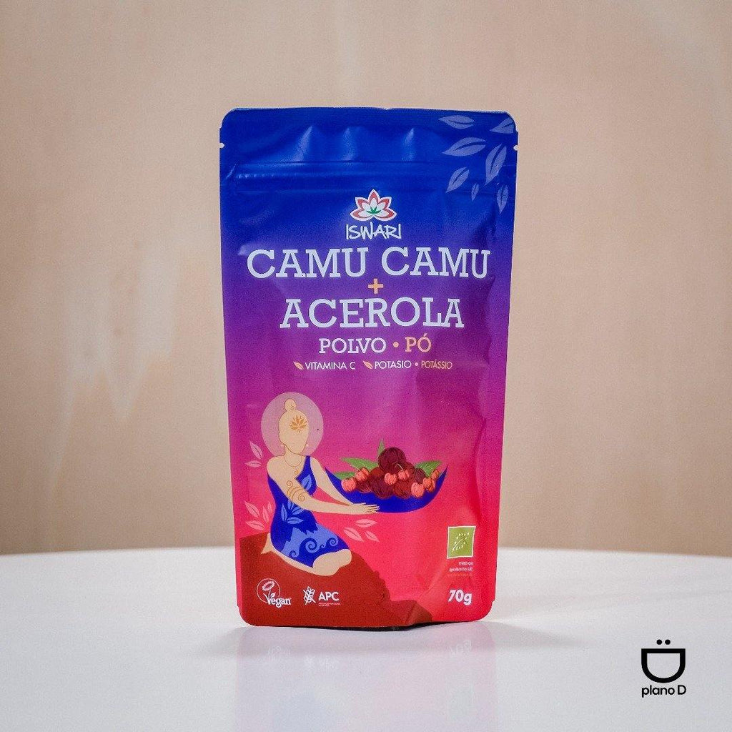 CAMU CAMU E ACEROLA EM PO BIO 70G - Mercearia Plano D 