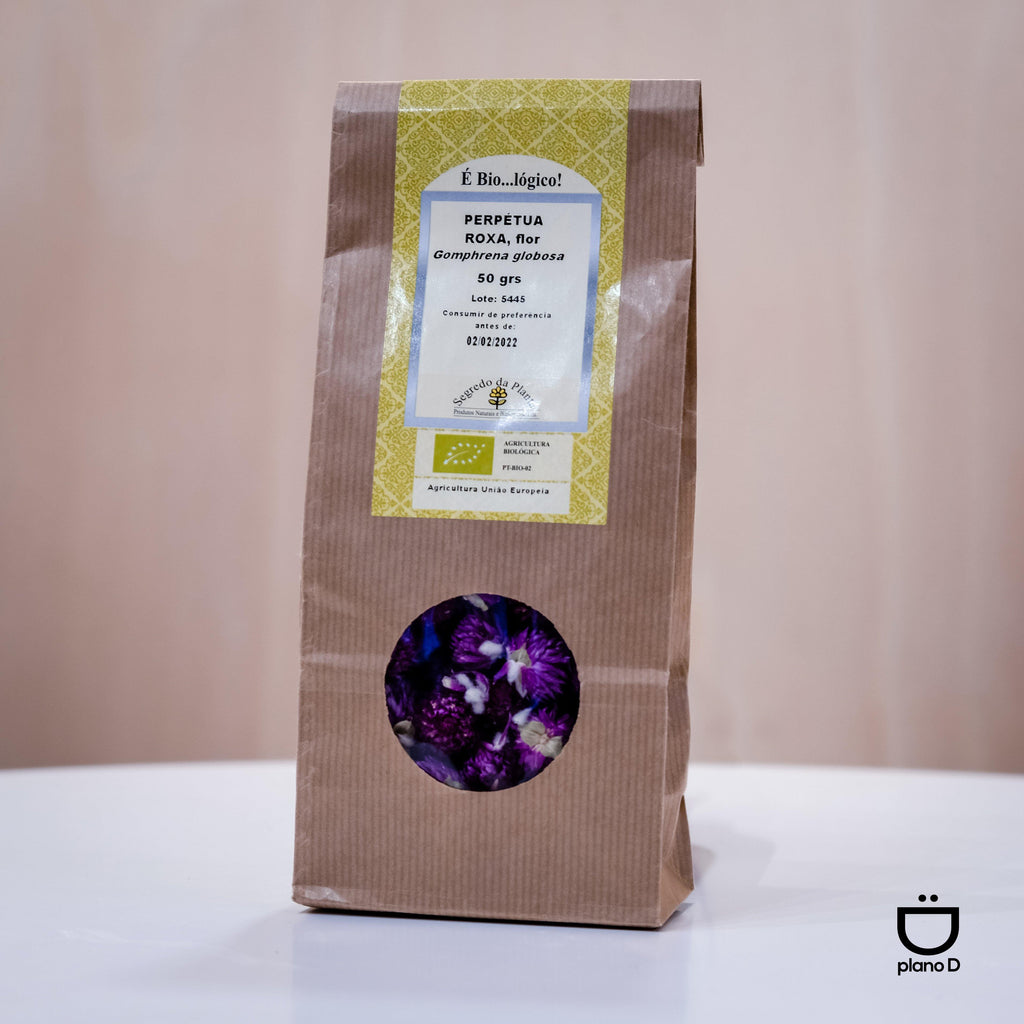 PERPETUA ROXA FLOR BIO - 50G - Mercearia Plano D 